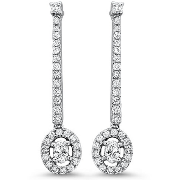Diamond Dangling Earrings