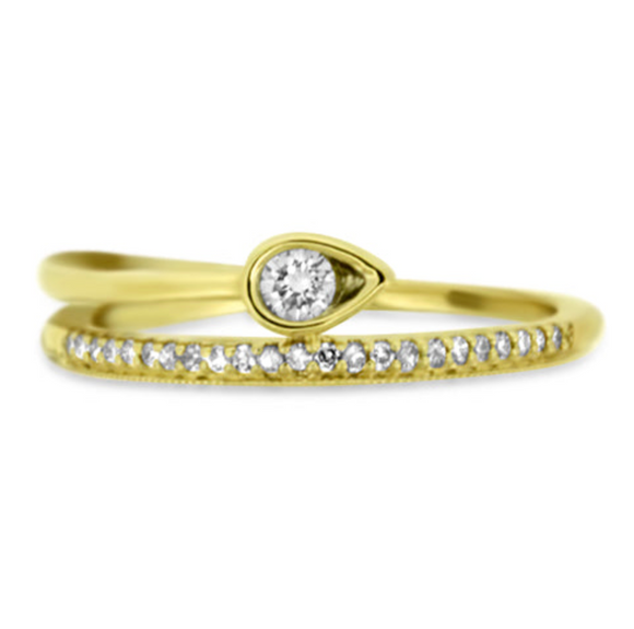 Yellow Gold Diamond Fashion Ring