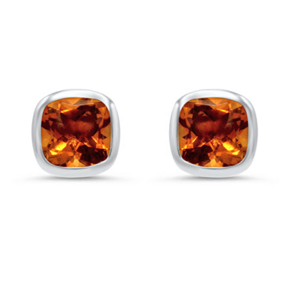 Citrine Stud Earrings