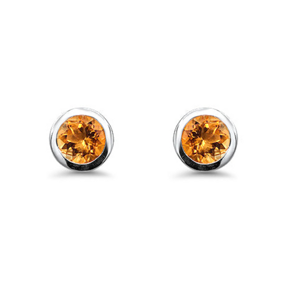 Citrine Stud Earrings