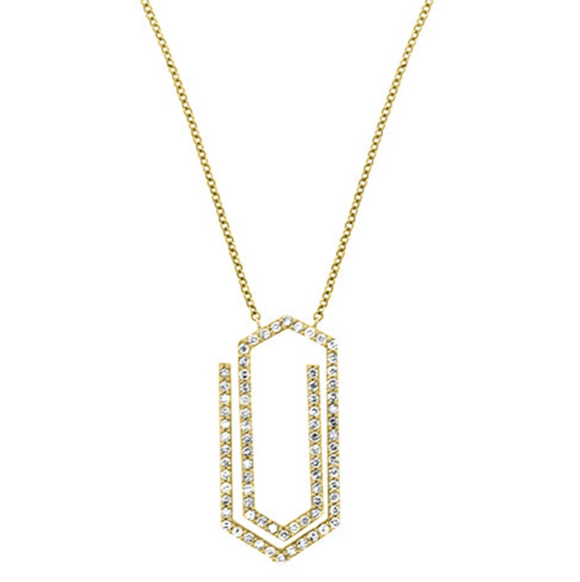 Geometric Diamond Pendant