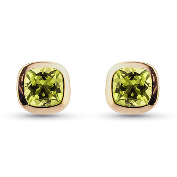 Peridot Stud Earrings
