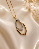 Geometric Diamond Pendant
