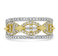 Two- Tone Diamond Fashion Ring