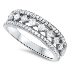 Diamond Shape Diamond Ring